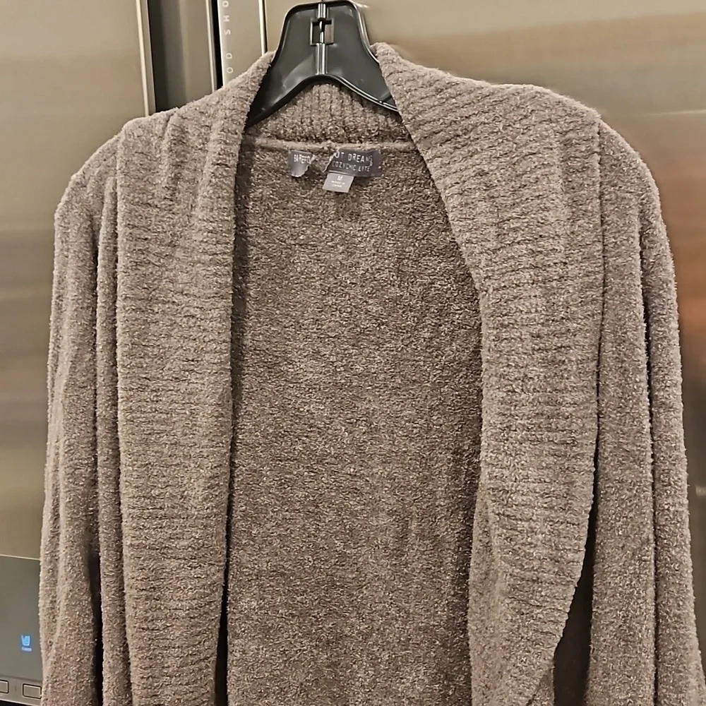 💕BAREFOOT DREAMS💕 CozyChic Lite Circle Cardigan ~ Mineral Gray Medium NWOT